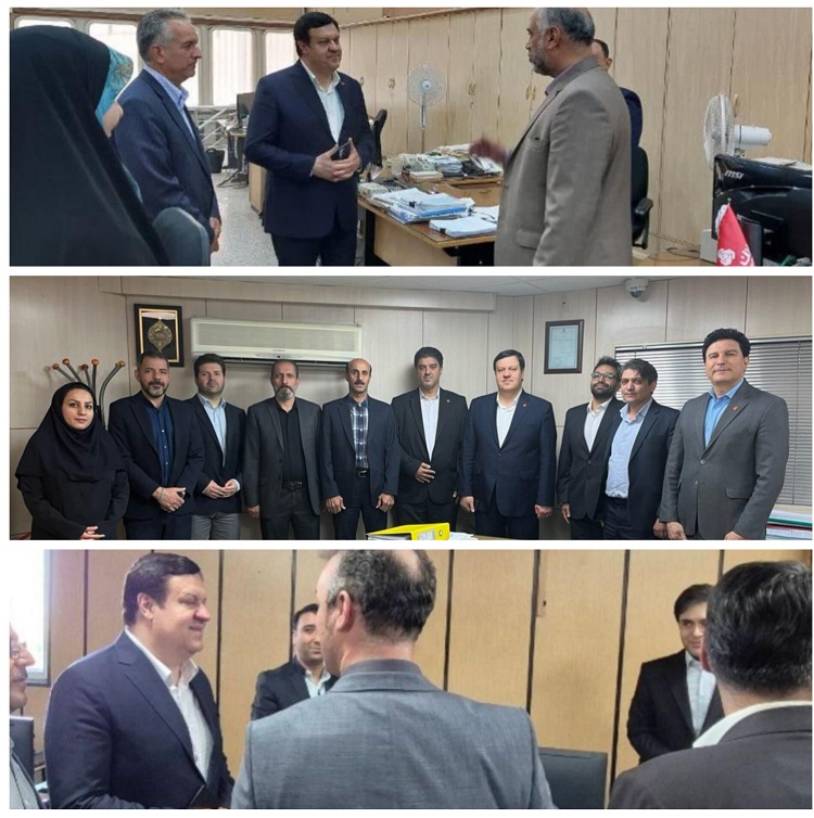 بازدید مدیرعامل بانك ملت از چند شعبه و واحد ستادی در تهران